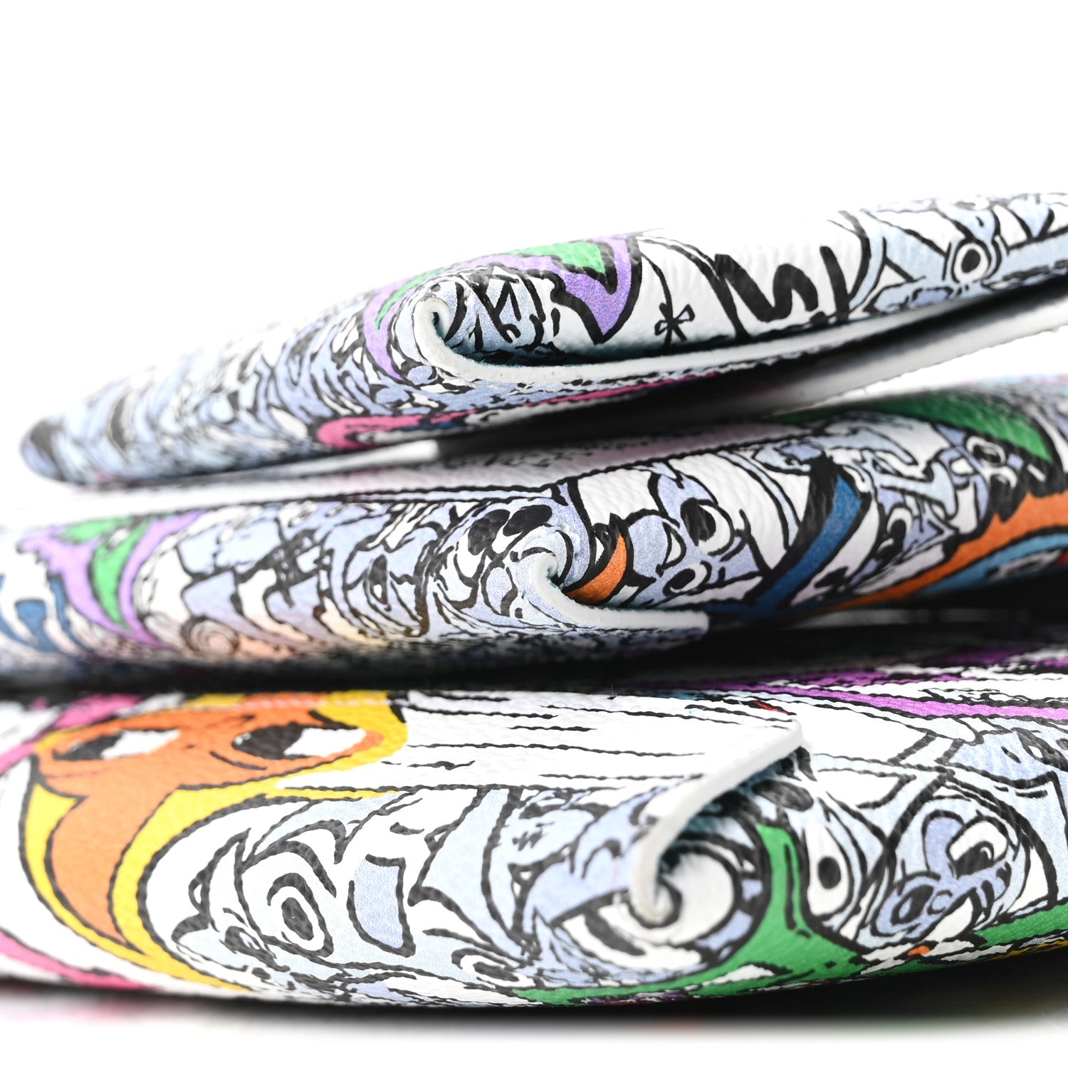 Louis Vuitton Monogram Comics Trio Envelope Pouch Multicolor