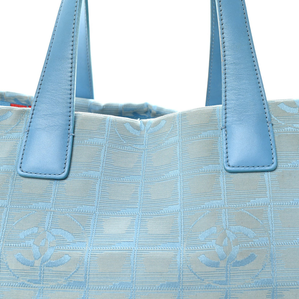 Chanel Nylon Travel Large Tote Blue