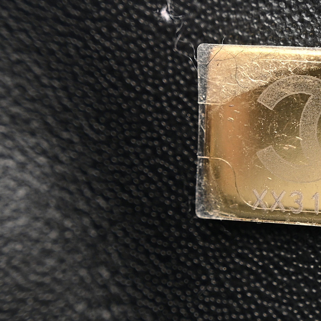 Chanel Lambskin Quilted Mini Rectangular Flap Black