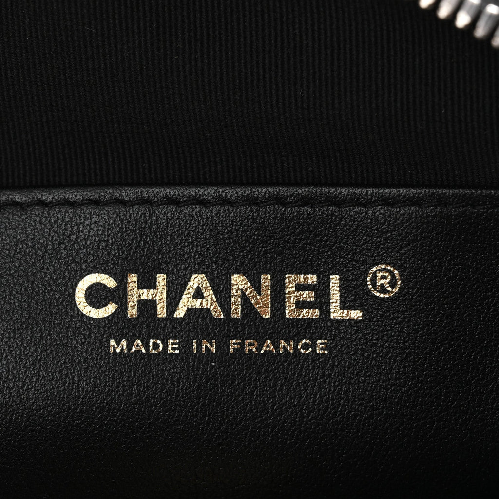 Chanel Calfskin Quilted Small Camera Case Black