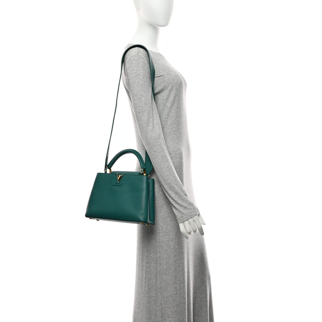 Louis Vuitton Taurillon Capucines BB Green