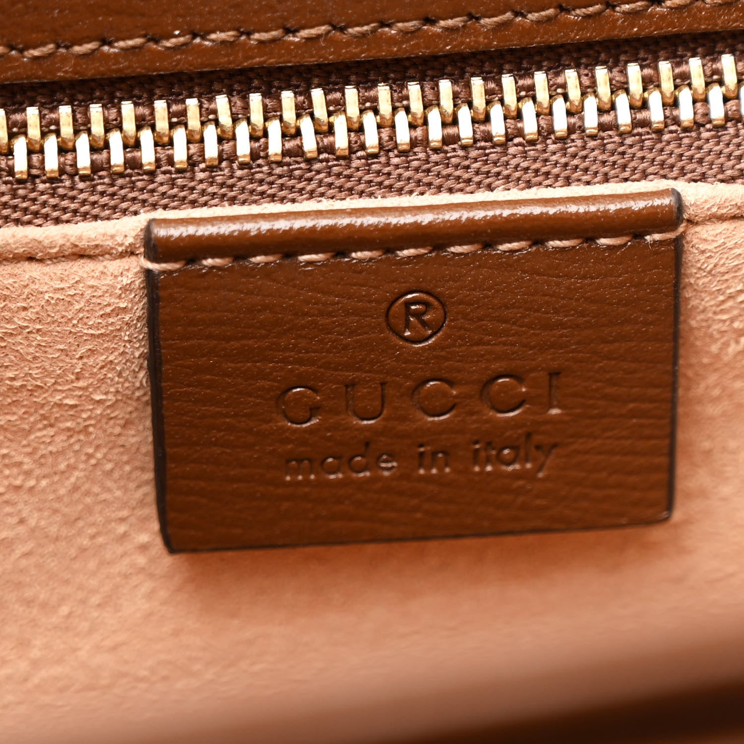 Gucci GG Supreme Monogram Horsebit 1955 Shoulder Bag Beige Brown Sugar