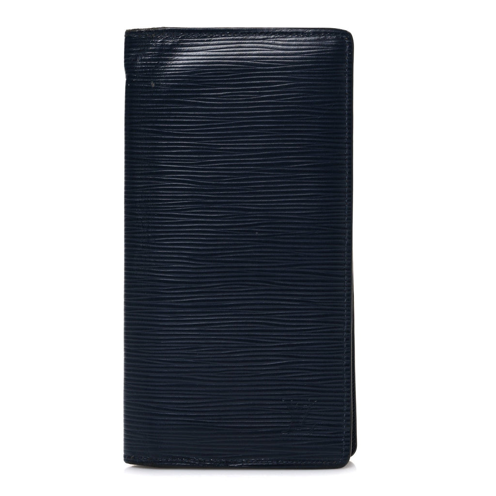 Louis Vuitton Epi Brazza Wallet Blue Marine