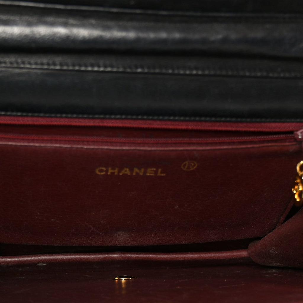 Chanel Lambskin Quilted Medium Single Flap Black