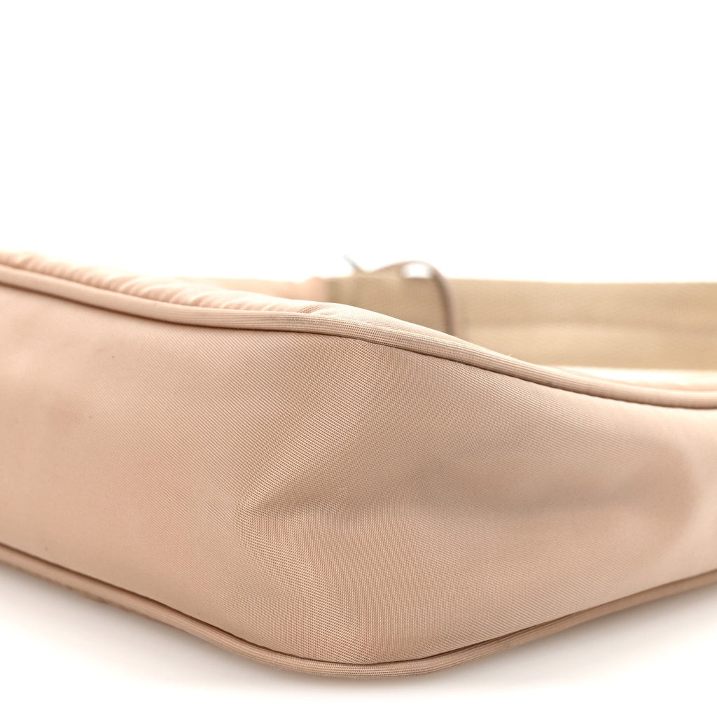 Prada Tessuto Nylon Mini Re-Edition 2000 Bag Cammeo