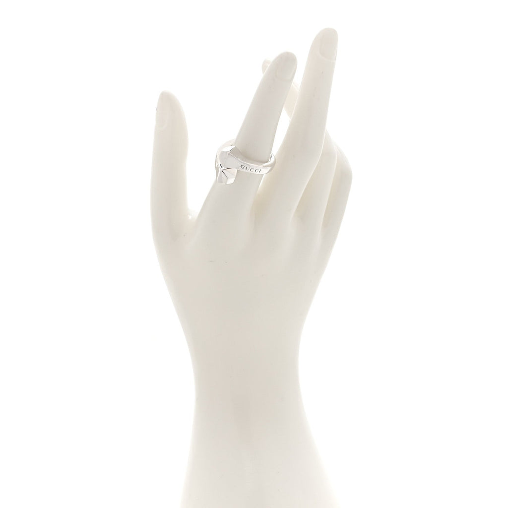 Gucci Sterling Silver Chiodo Double Nail Ring 54 7