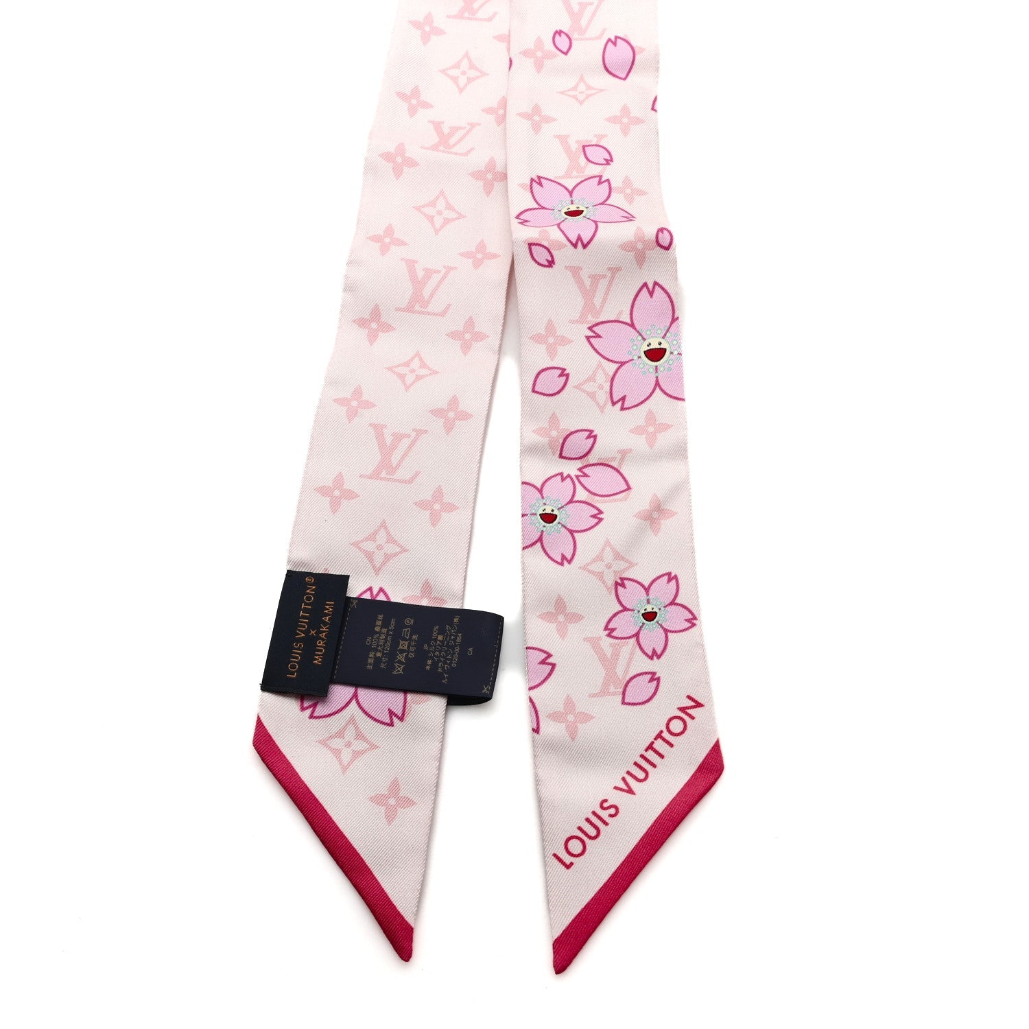 Louis Vuitton LV X TM Silk Monogram Cherry Blossom BB Bandeau Pink