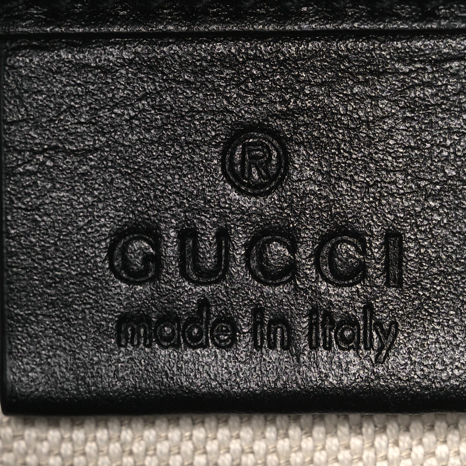 Gucci Calfskin GG Tennis Embossed Messenger Bag Black