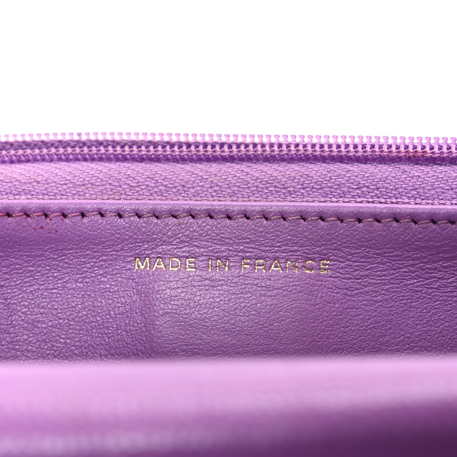 Chanel Caviar Quilted Wallet On Chain WOC Purple
