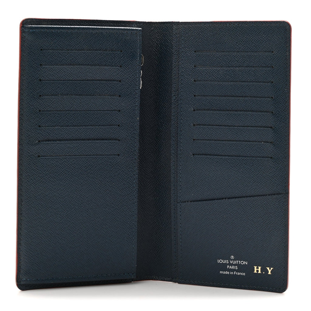 Louis Vuitton Taiga Brazza Wallet Ocean