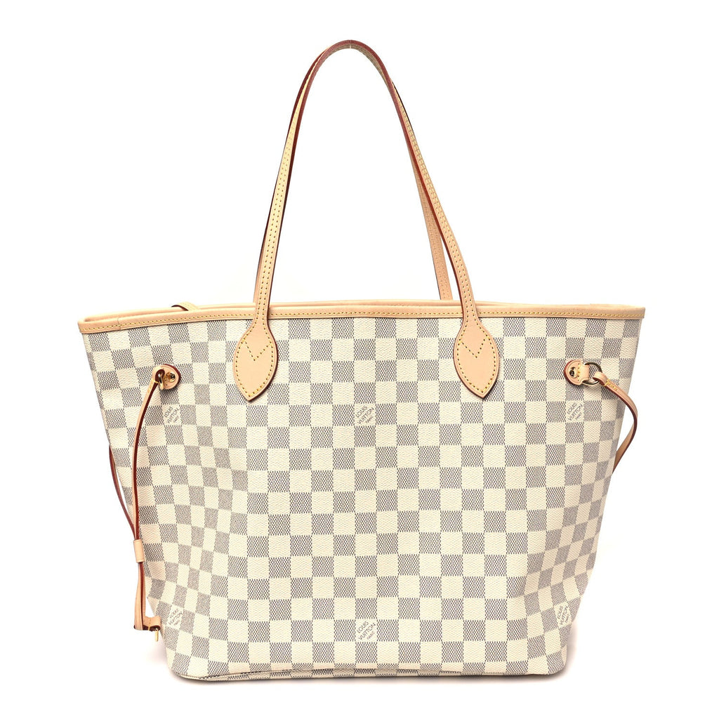 Louis Vuitton Damier Azur Neo Neverfull MM Rose Ballerine