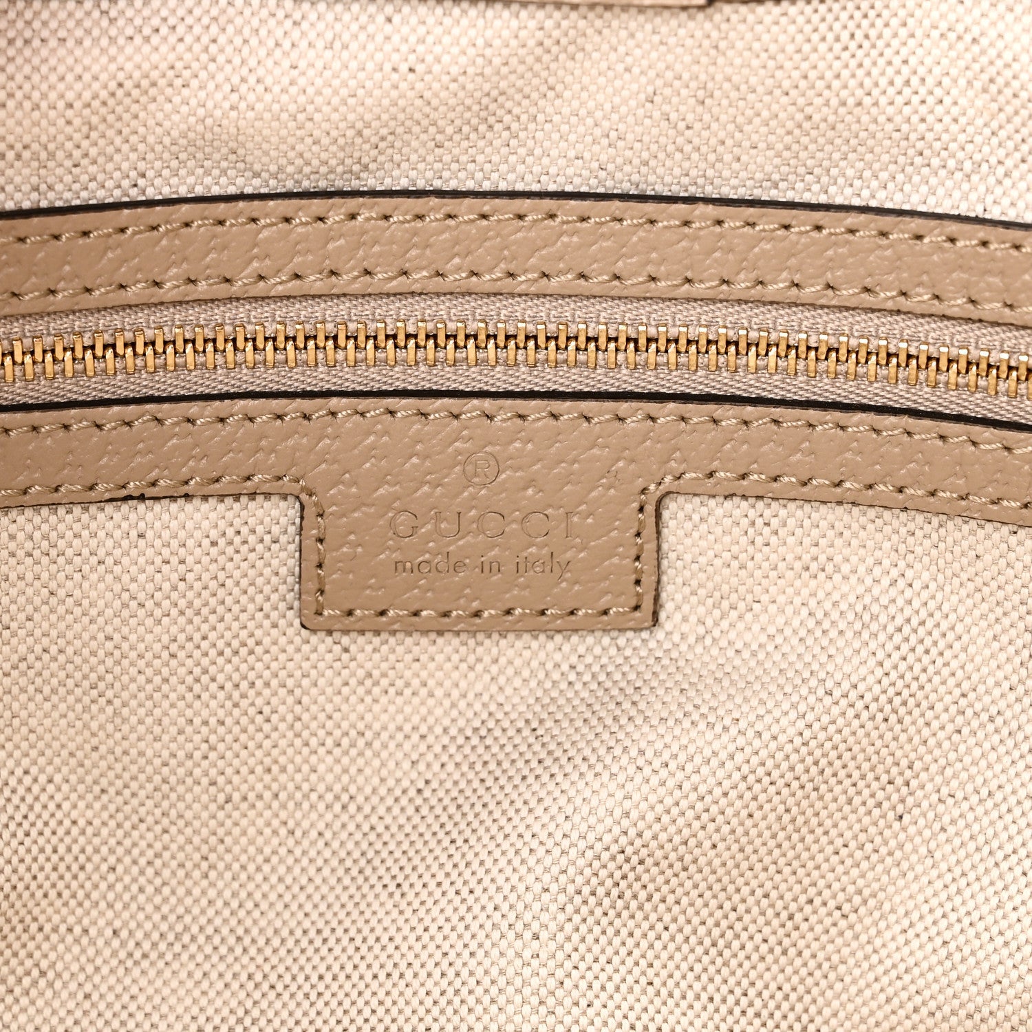 Gucci GG Supreme Monogram Textured Dollar Calfskin Web Medium Ophidia Shopping Tote Beige Mystic White Oatmeal