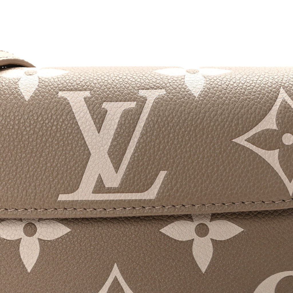 Louis Vuitton Empreinte Monogram Giant Ivy Wallet On Chain Tourterelle Creme