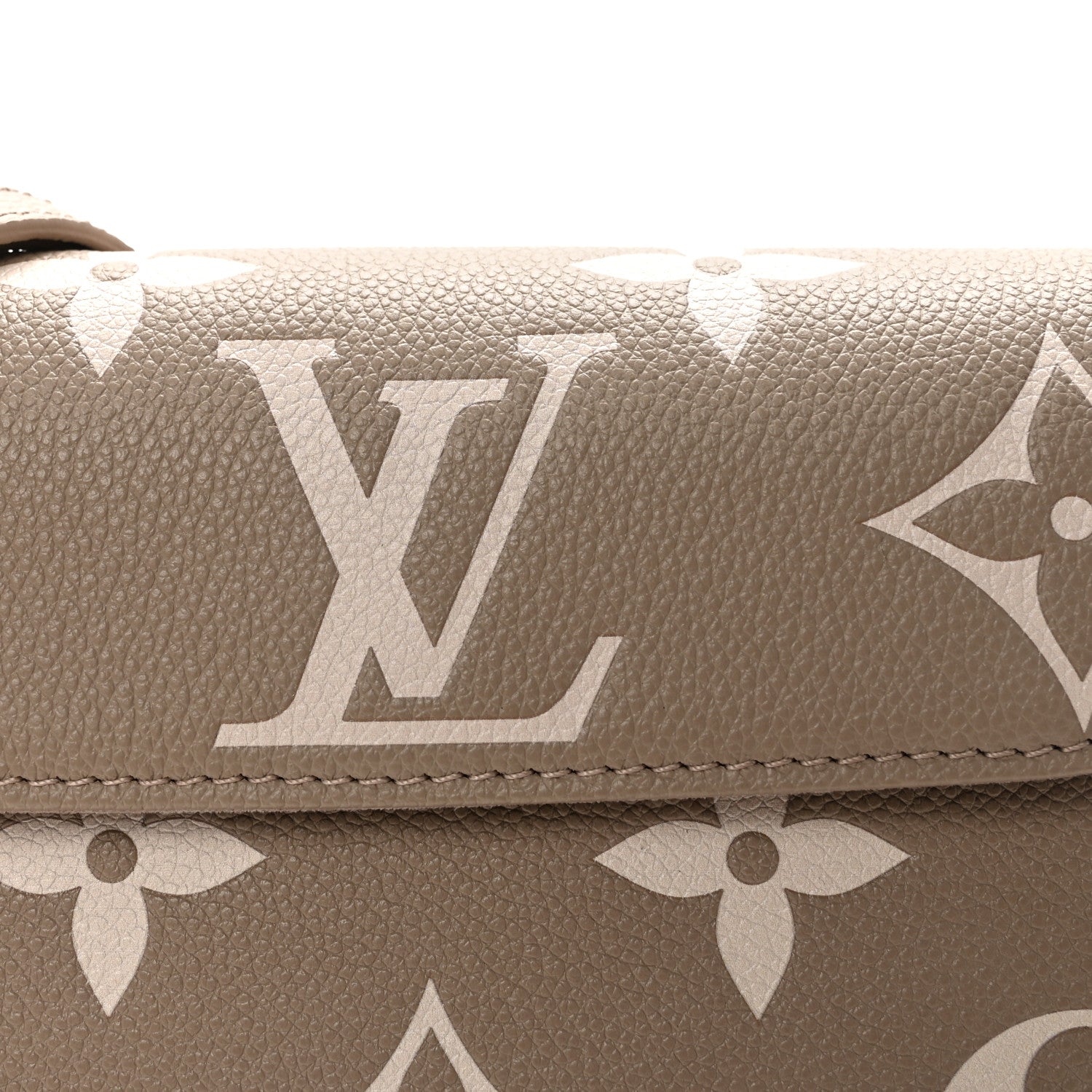 Louis Vuitton Empreinte Monogram Giant Ivy Wallet On Chain Tourterelle Creme
