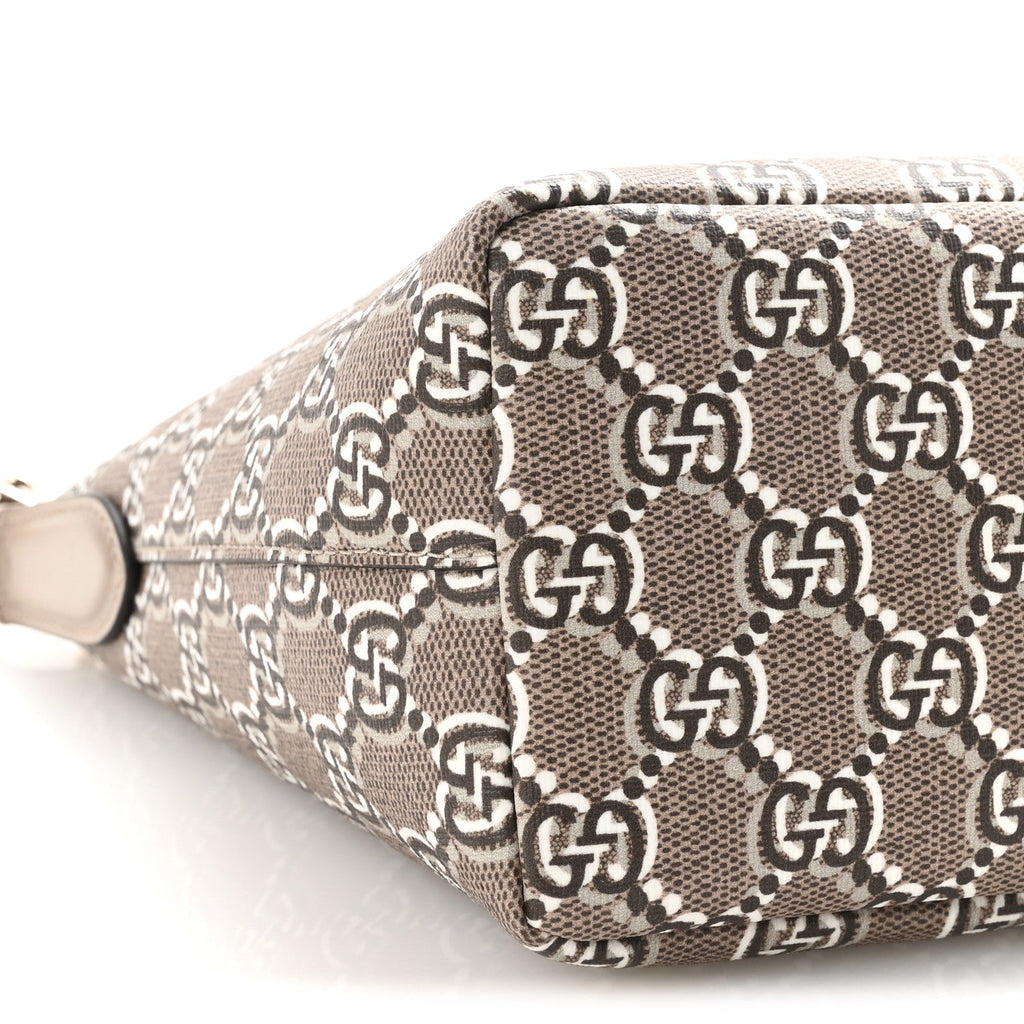 Gucci GG Shadow Monogram Super Mini Ophidia Shoulder Bag Taupe