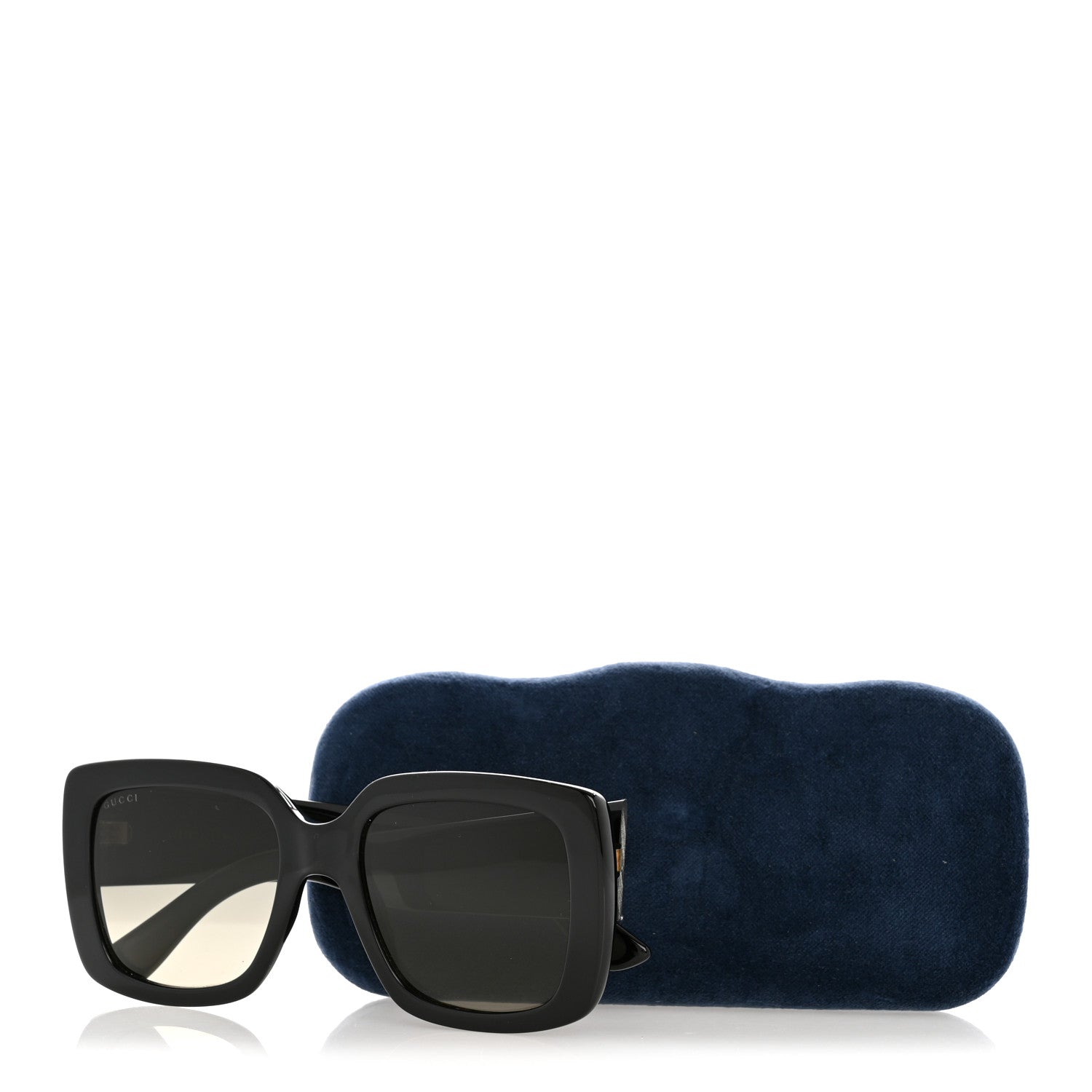 Gucci Acetate Square Frame Sunglasses GG0141S Black