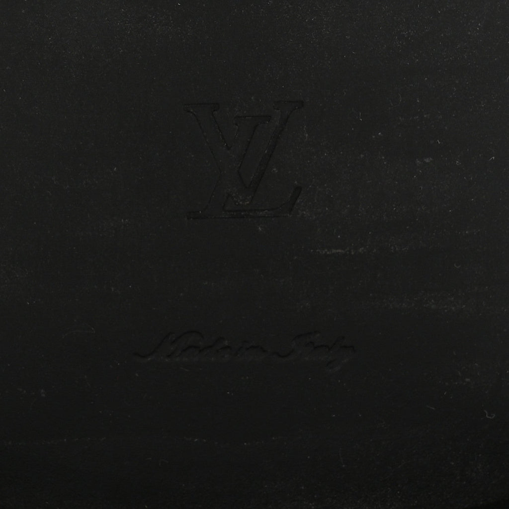 Louis Vuitton Calfskin Monogram Wonderland Flat Ranger Boots 39 Black