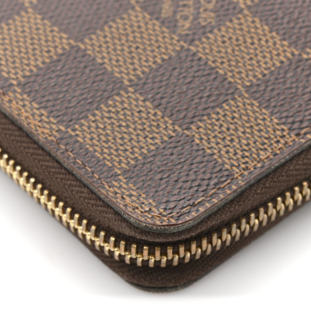 Louis Vuitton Damier Ebene Clemence Wallet Cherry