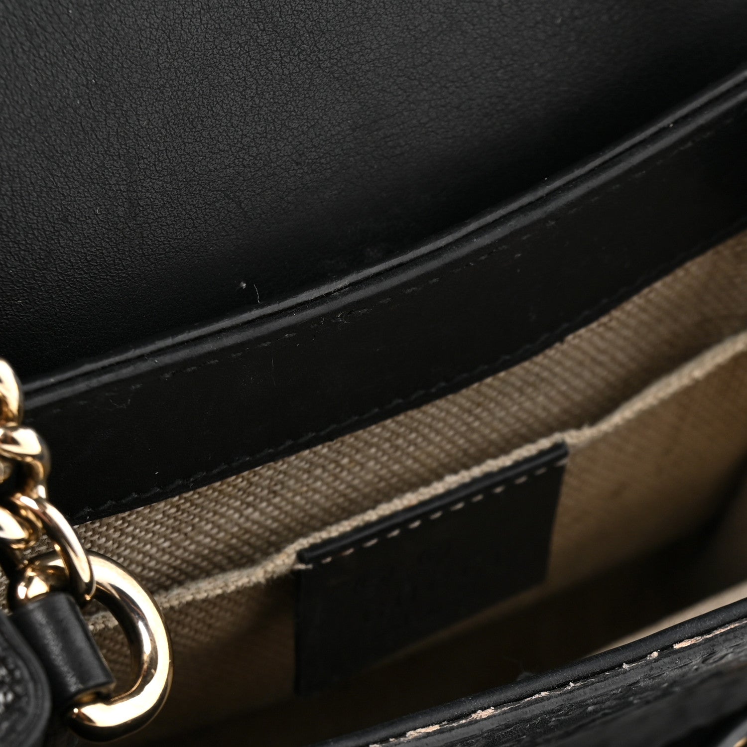 Gucci Microguccissima Mini Emily Chain Shoulder Bag Black