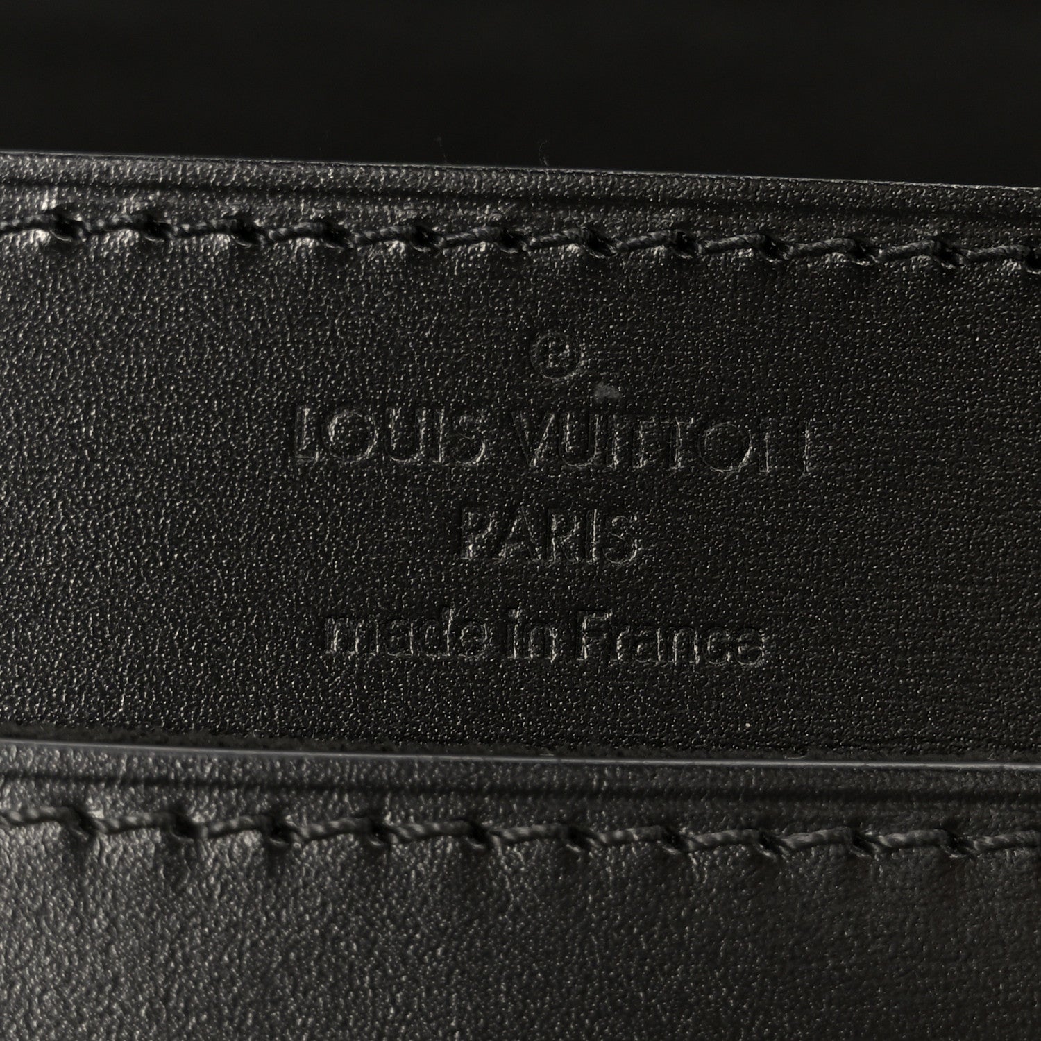 Louis Vuitton Calfskin Chain Louise GM Black