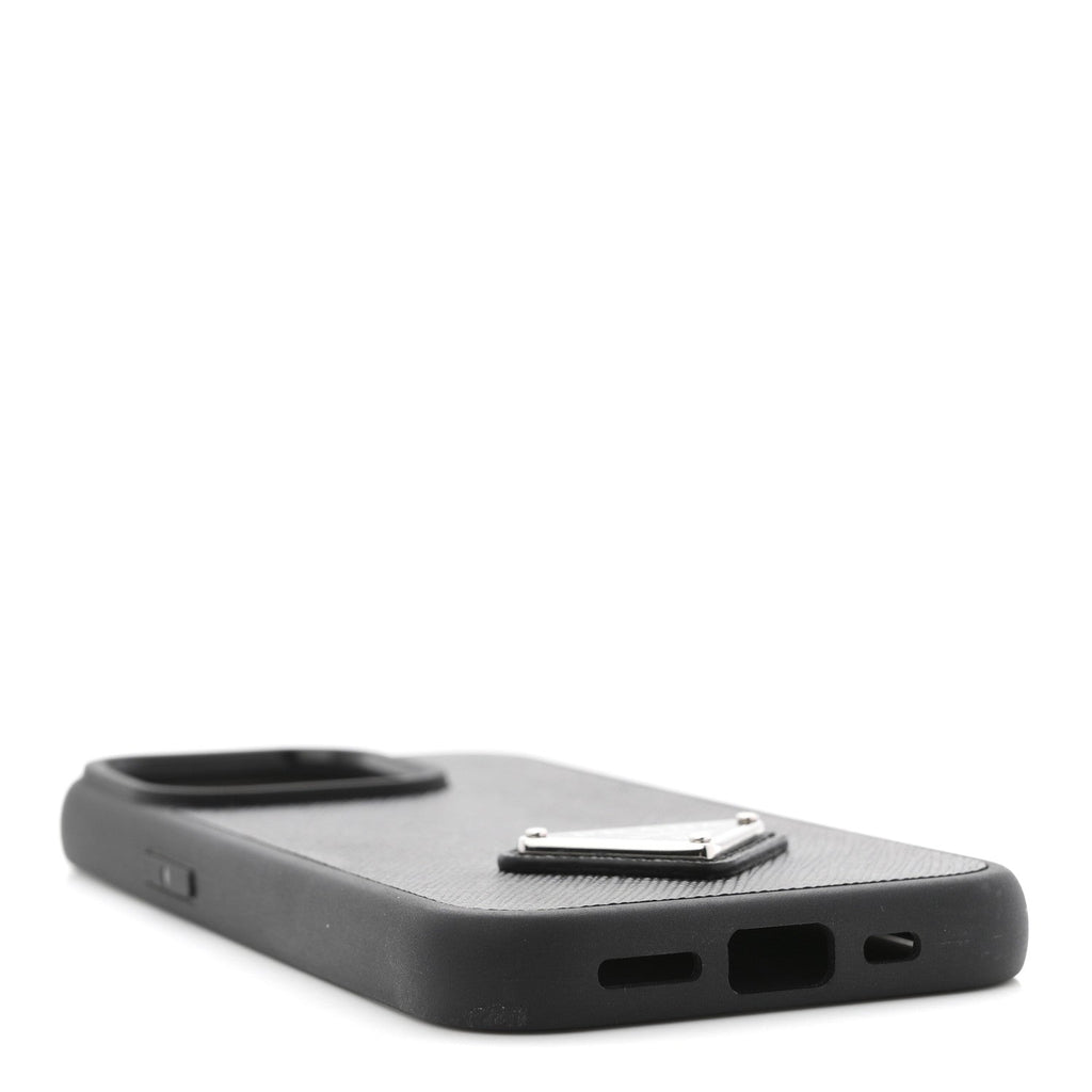 Prada Saffiano iPhone 15 Pro Case Black