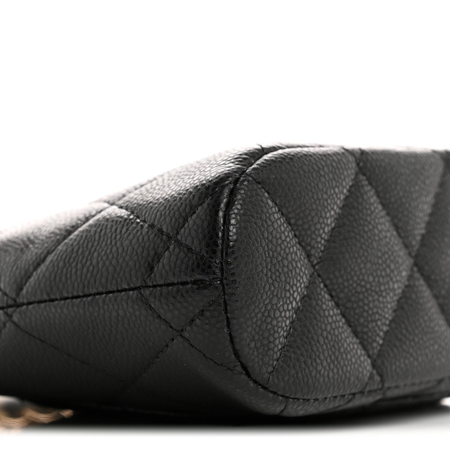 Chanel Caviar Quilted Classic Clutch With Chain Black