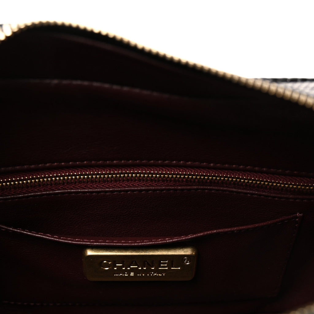 Chanel Lizard Coco Vintage Camera Case Black