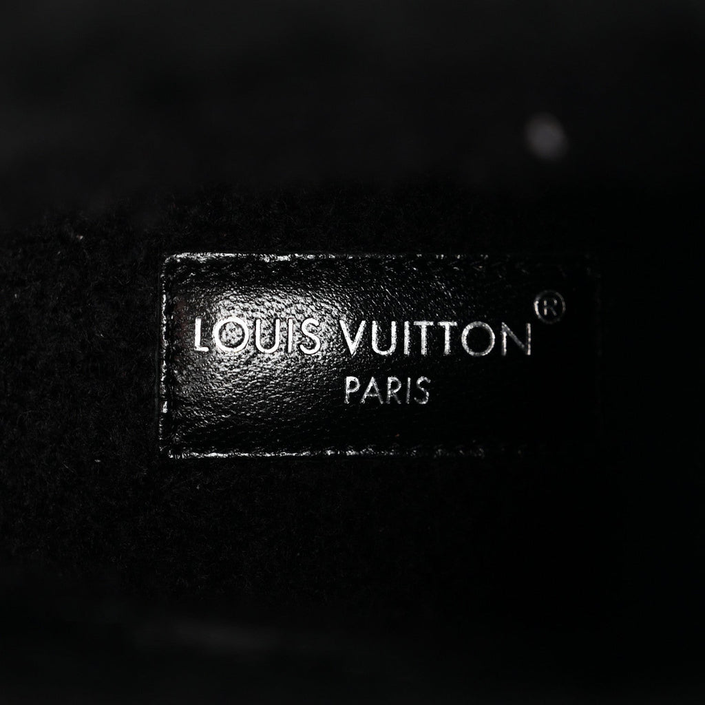 Louis Vuitton Suede Calfskin Shearling Aspen Platform Ankle Boots 37 Black
