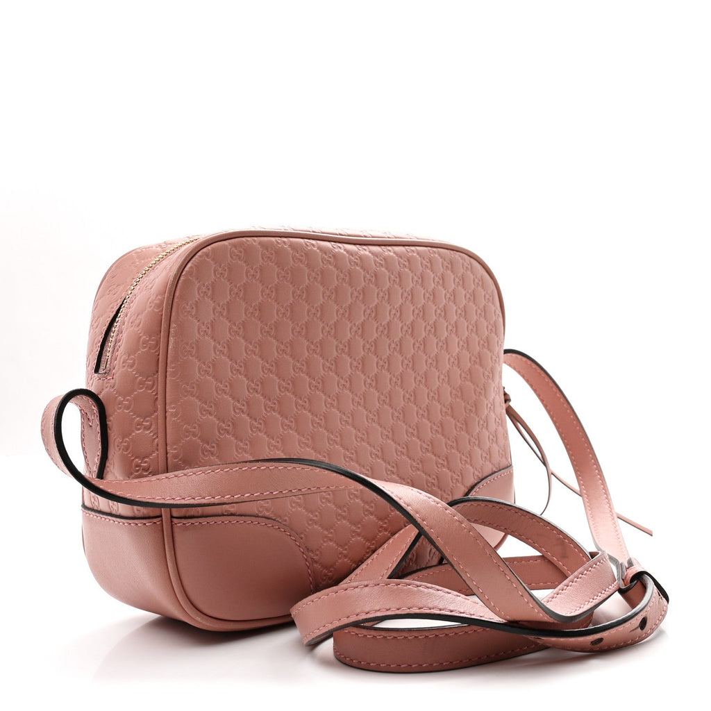 Gucci Soft Microguccissima Mini Bree Messenger Bag Soft Pink
