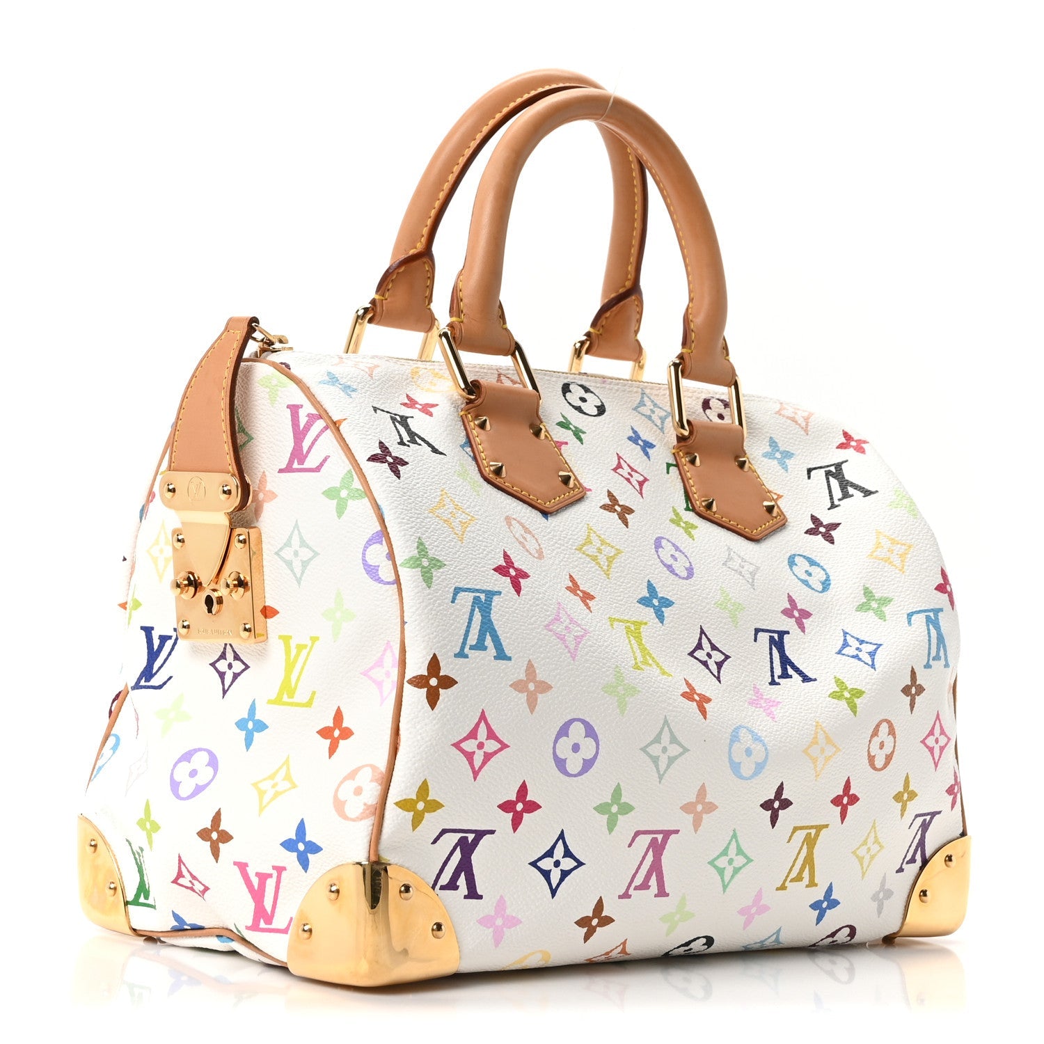 Louis Vuitton Monogram Multicolor Speedy 30 White