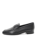 Lambskin Womens Stitched CC Loafers 38 Black