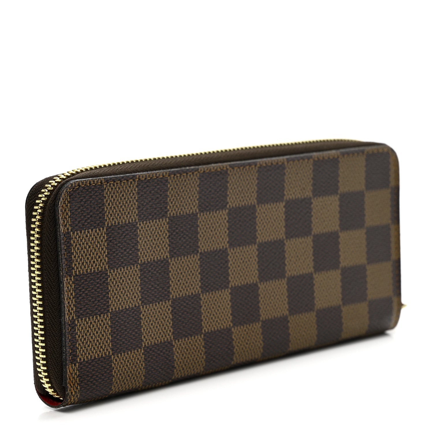 Louis Vuitton Damier Ebene Clemence Wallet Cherry