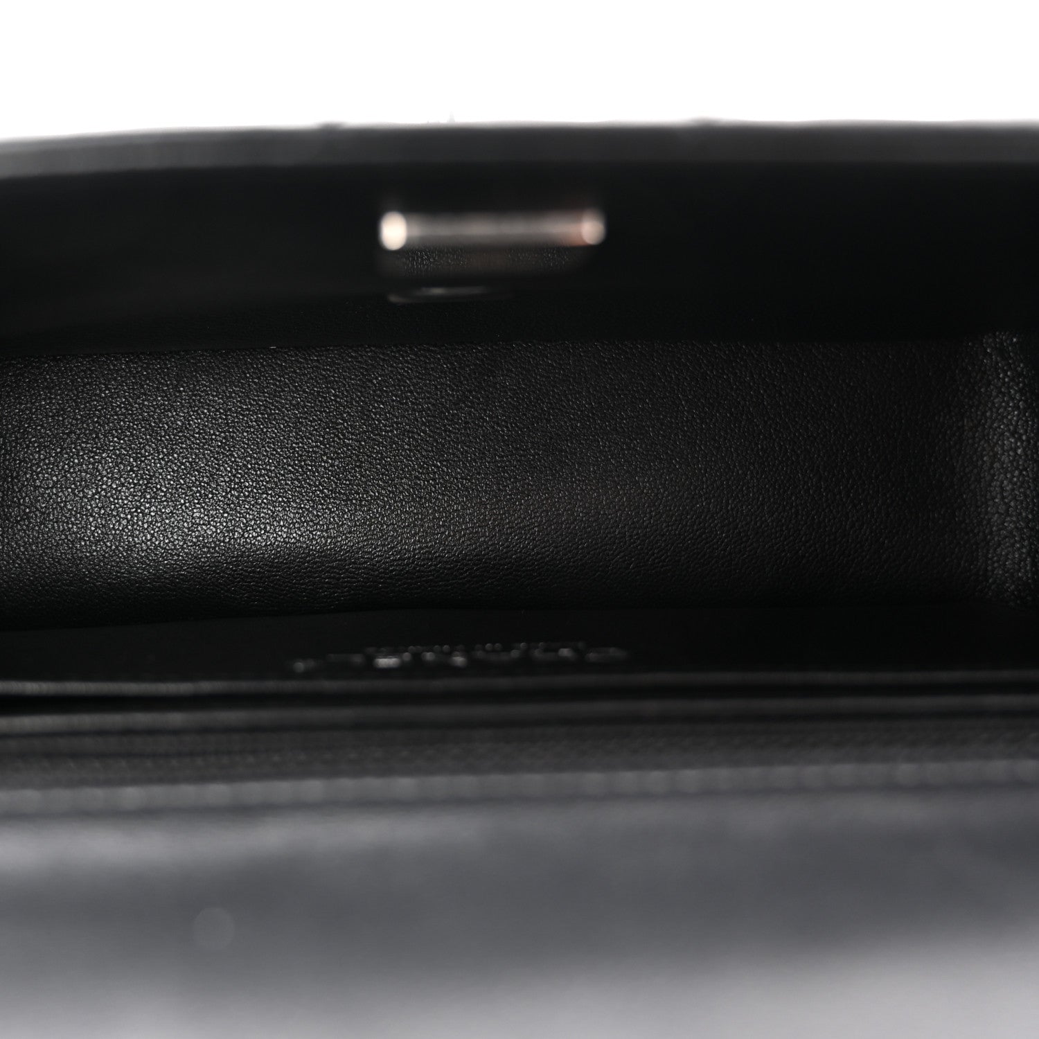 Chanel Lambskin Quilted Mini Rectangular Flap Black