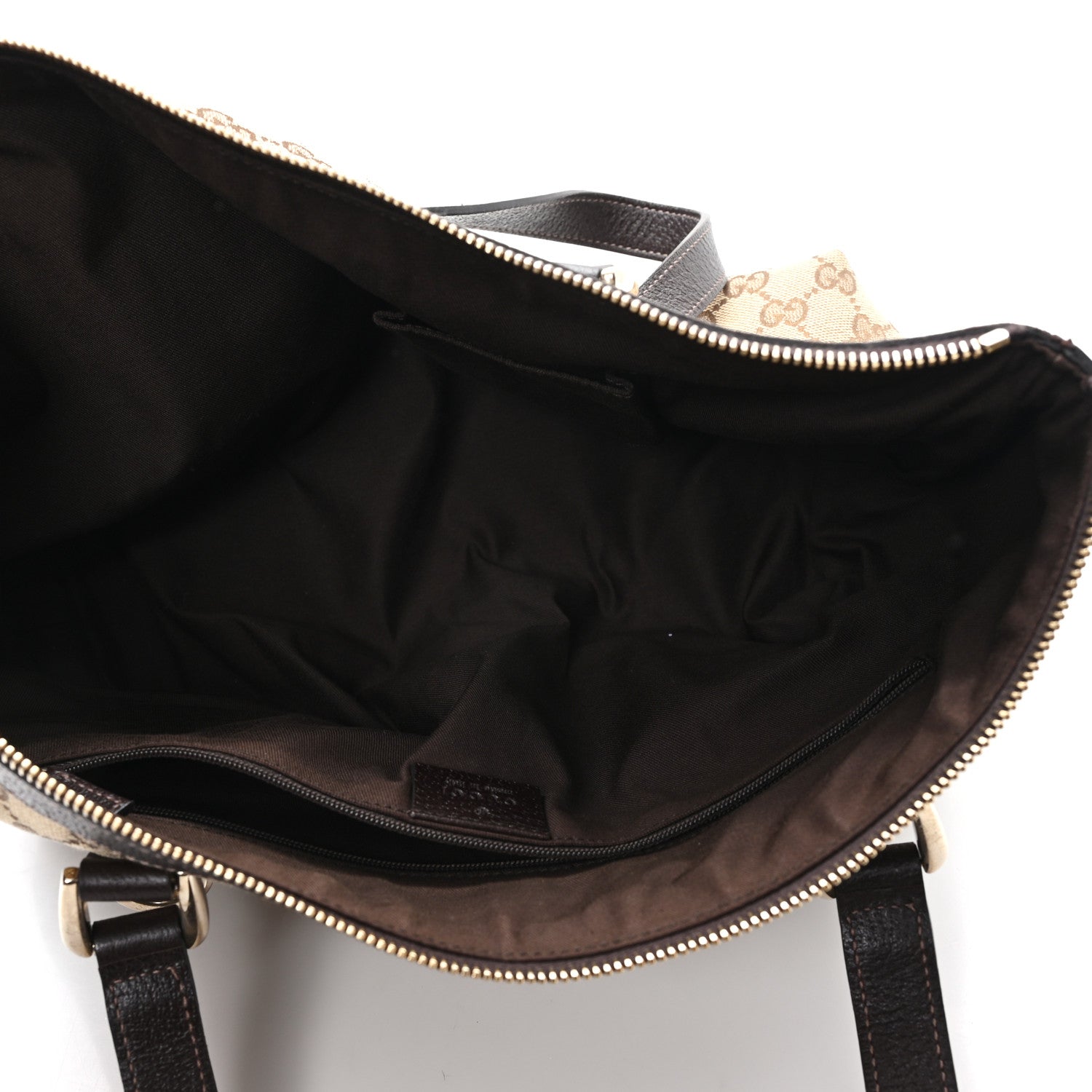Gucci Monogram Medium Abbey Tote Brown
