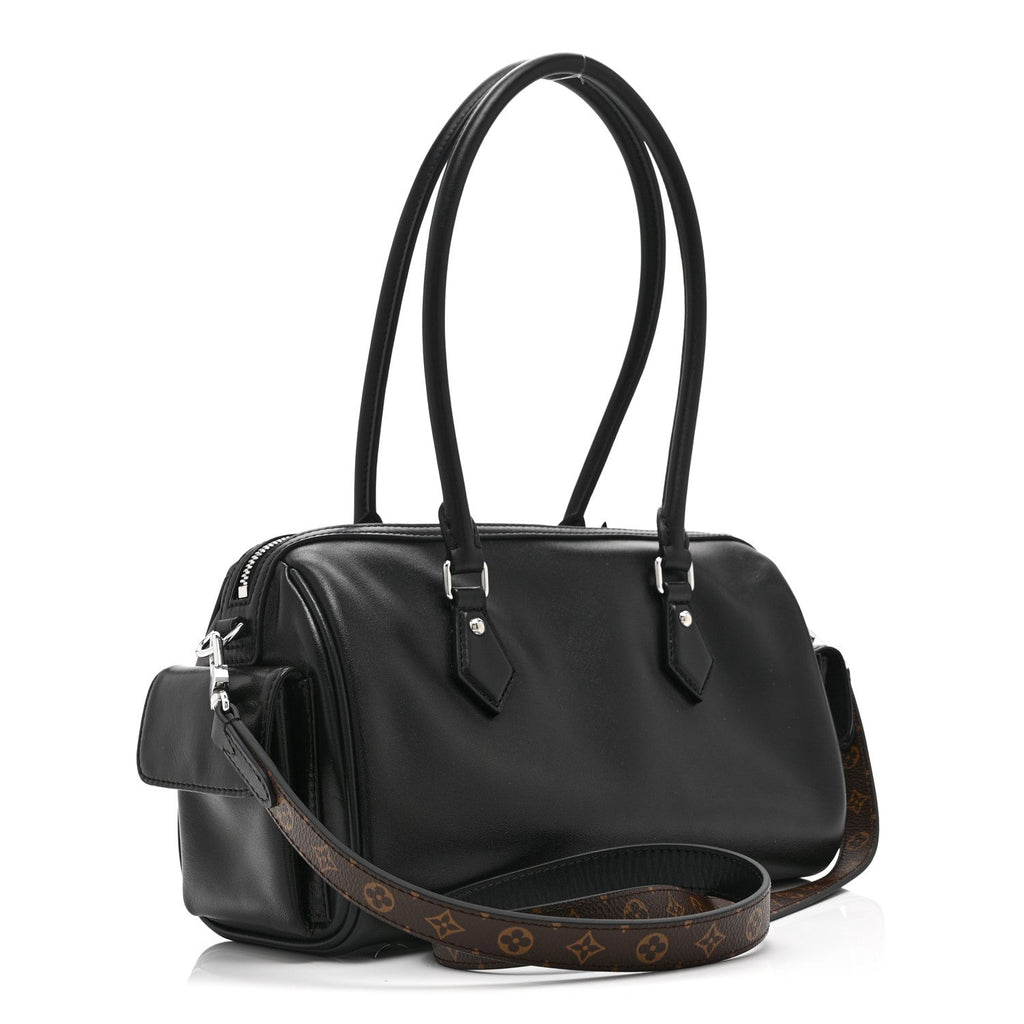 Louis Vuitton Lambskin Speedy Cargo Vibe 30 Black