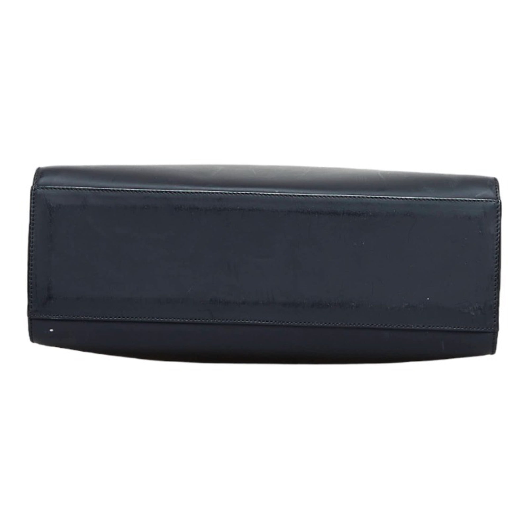 GUCCI Bamboo Handbag Tote Bag 0021016 Black Leather Ladies