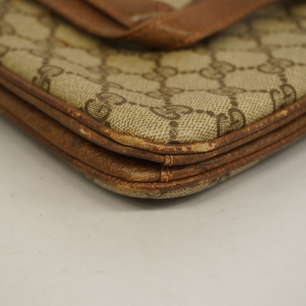 GUCCI  Handbag 67 02 021 Women's GG Supreme Beige,Brown