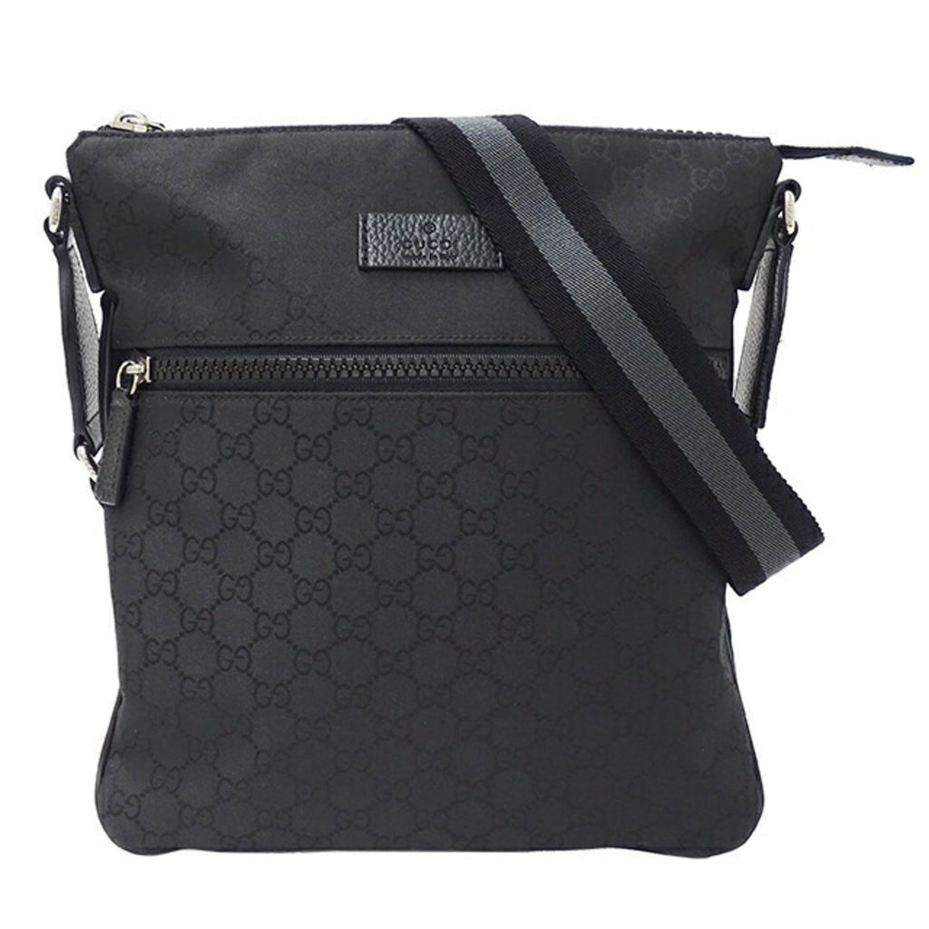 GUCCI bag men's shoulder nylon black 449184