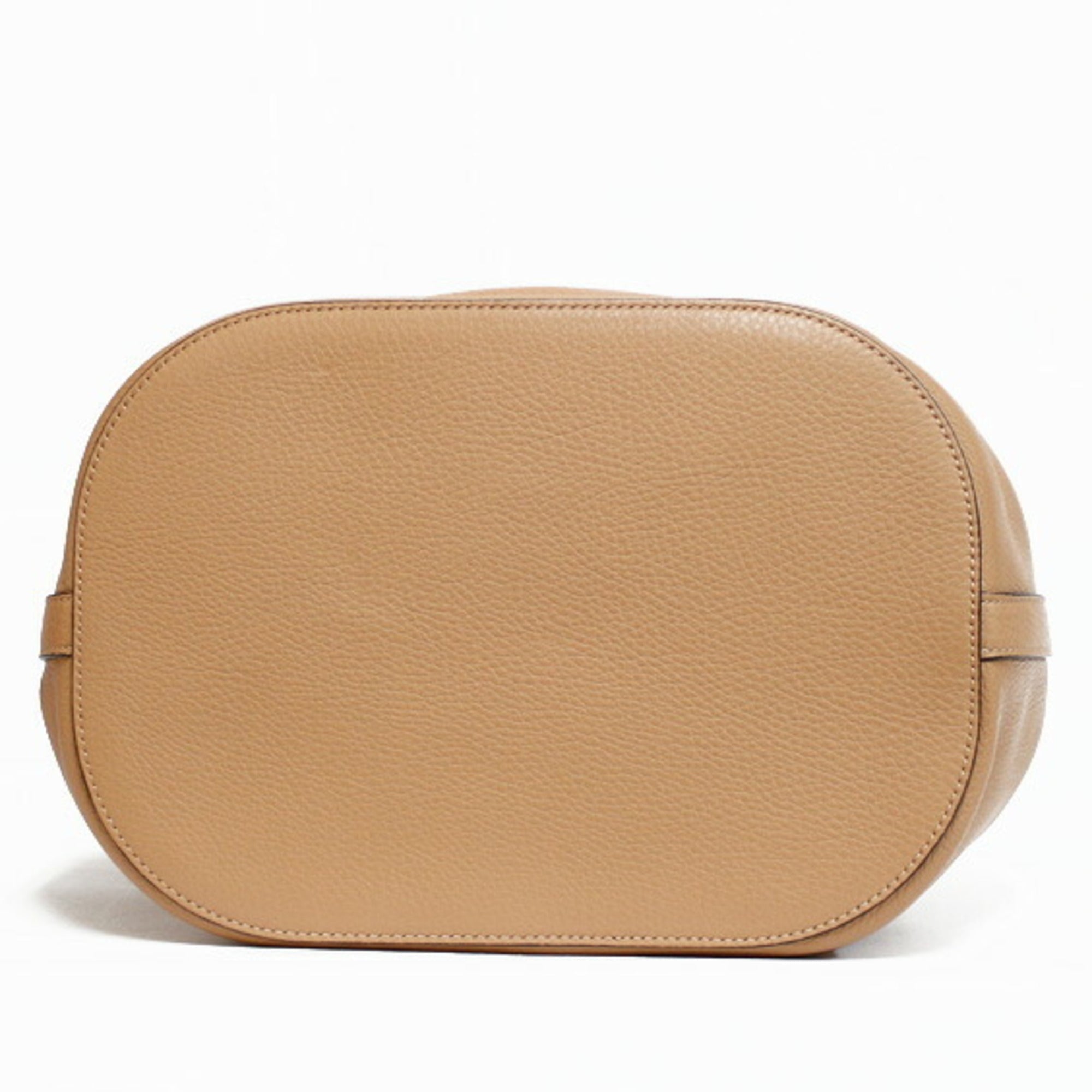 Gucci Shoulder Bag Bamboo Handbag Beige Women's Leather