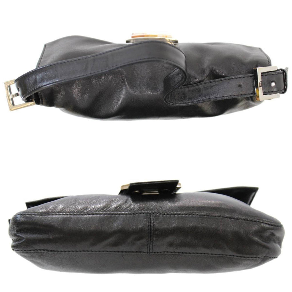 FENDI mamma bucket handbag leather black