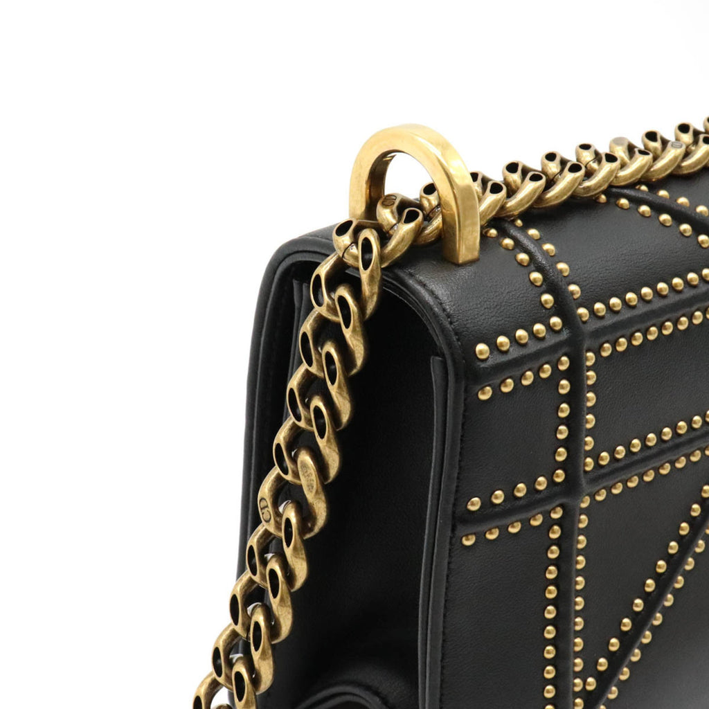 CHRISTIAN DIOR Bag Diorama diorama chain bag shoulder studs leather black