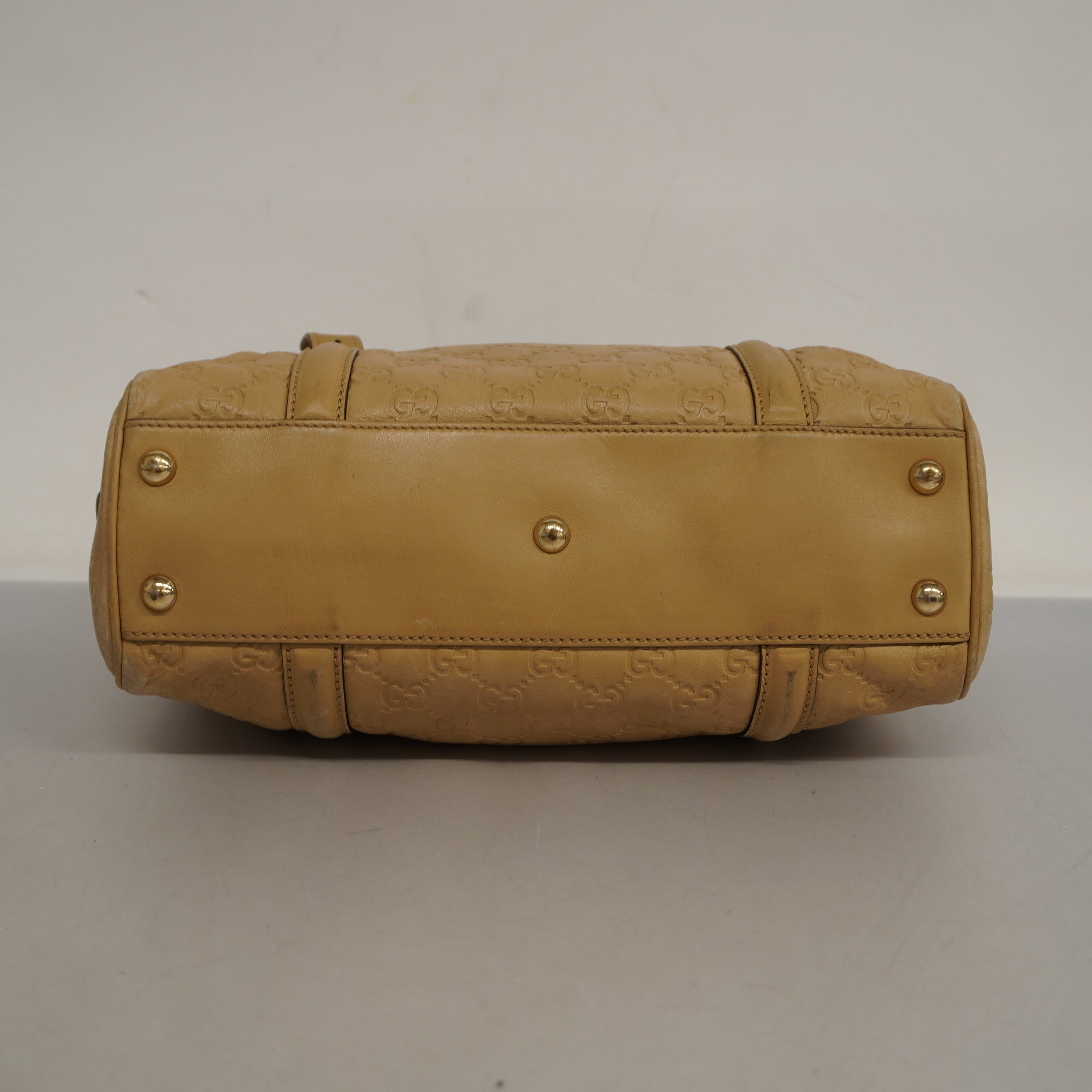 GUCCI ssima Handbag 170009 Women's Leather Handbag Beige