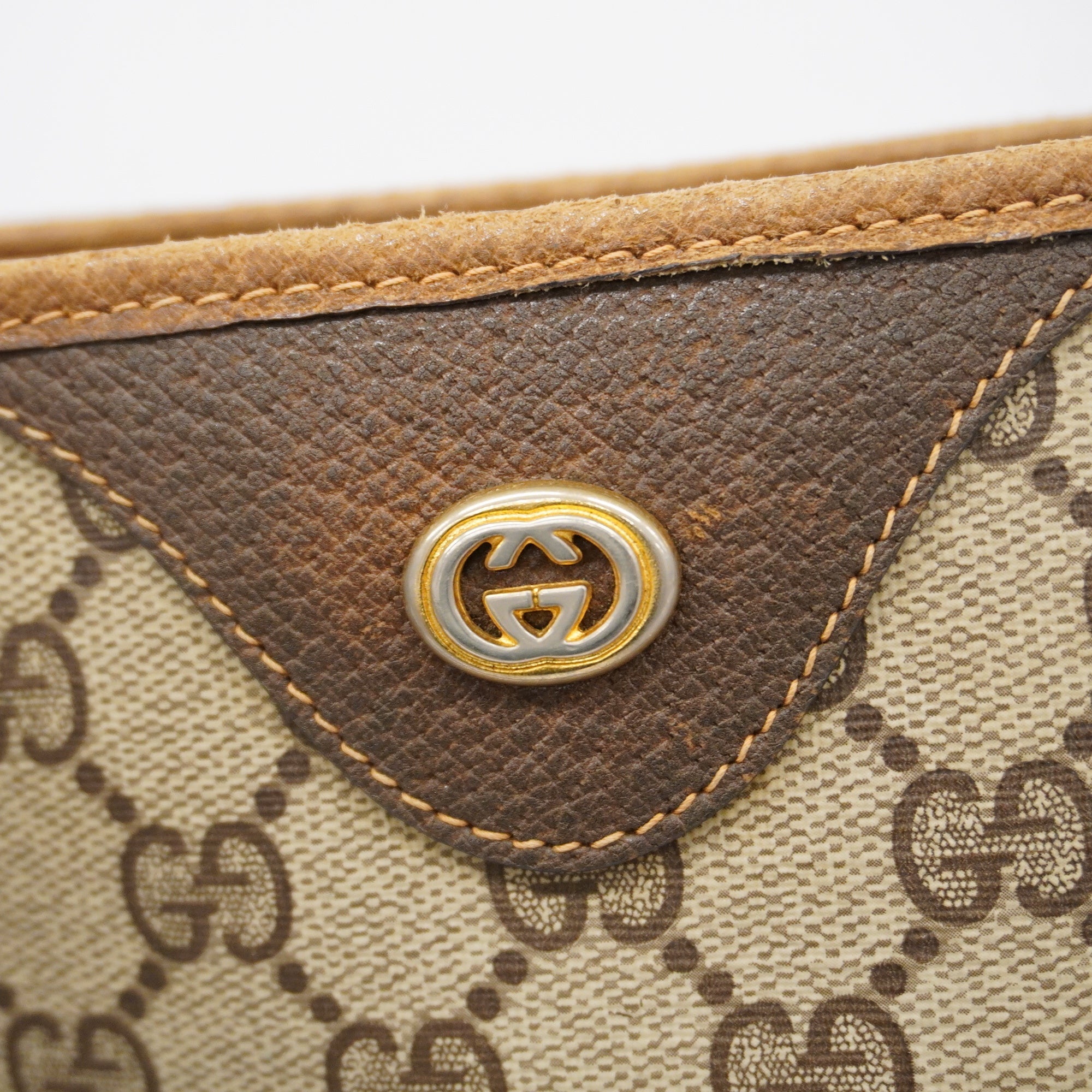 GUCCI  GG Supreme 92 02 998 Women's Tote Bag Beige,Brown