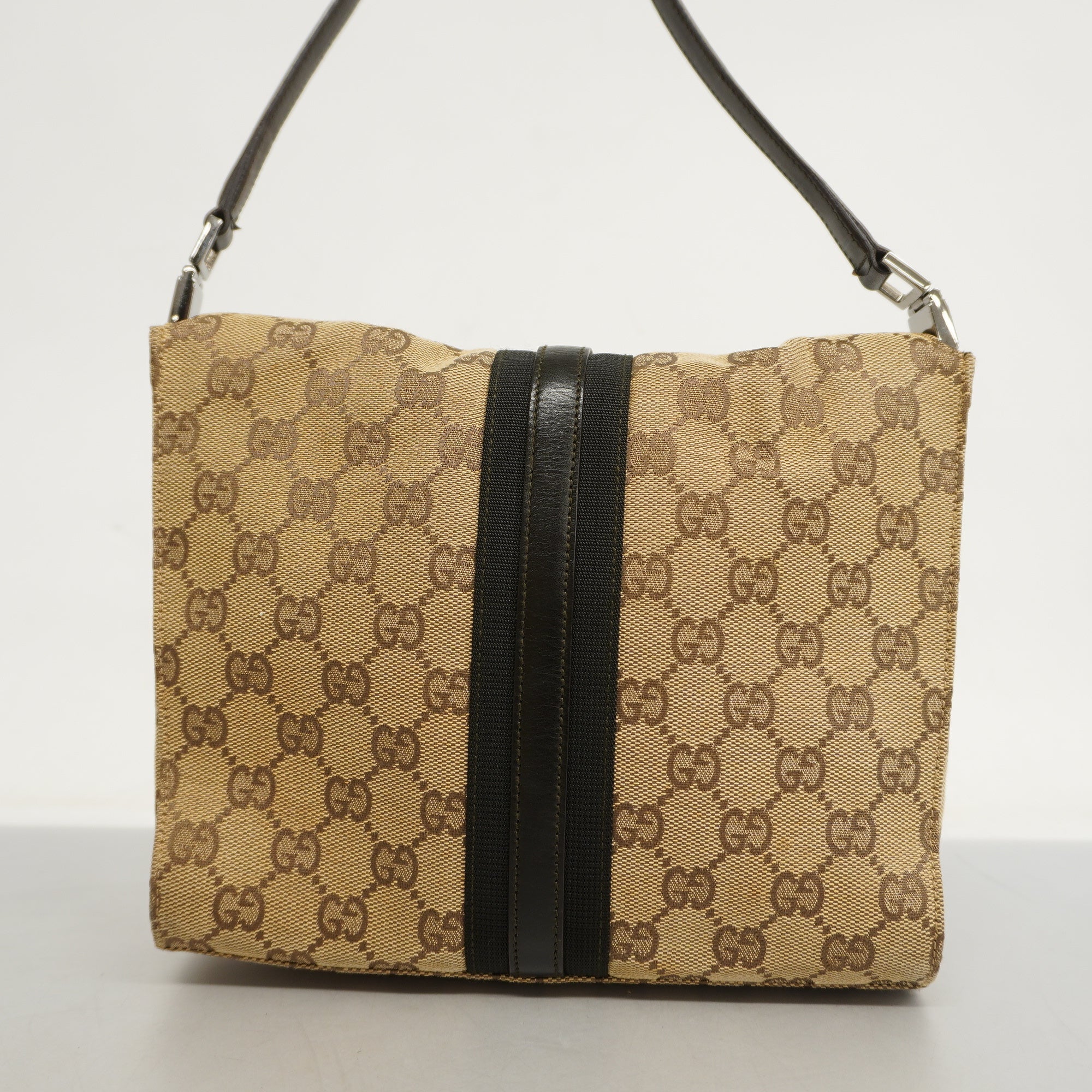 GUCCI  Jackie Shoulder Bag 001 3734 Women's GG Canvas Beige,Brown
