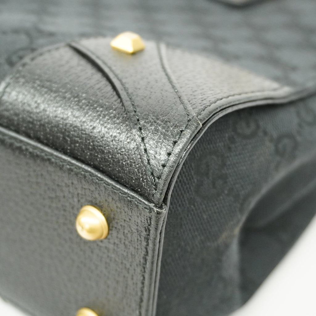 GUCCI  GG Canvas Handbag 120895 Women's Black