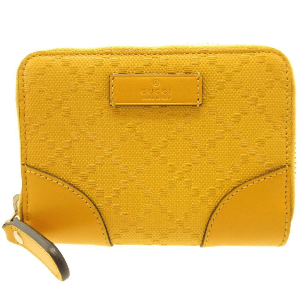 GUCCI Tiamante 354495 Leather Yellow Coin Case Card