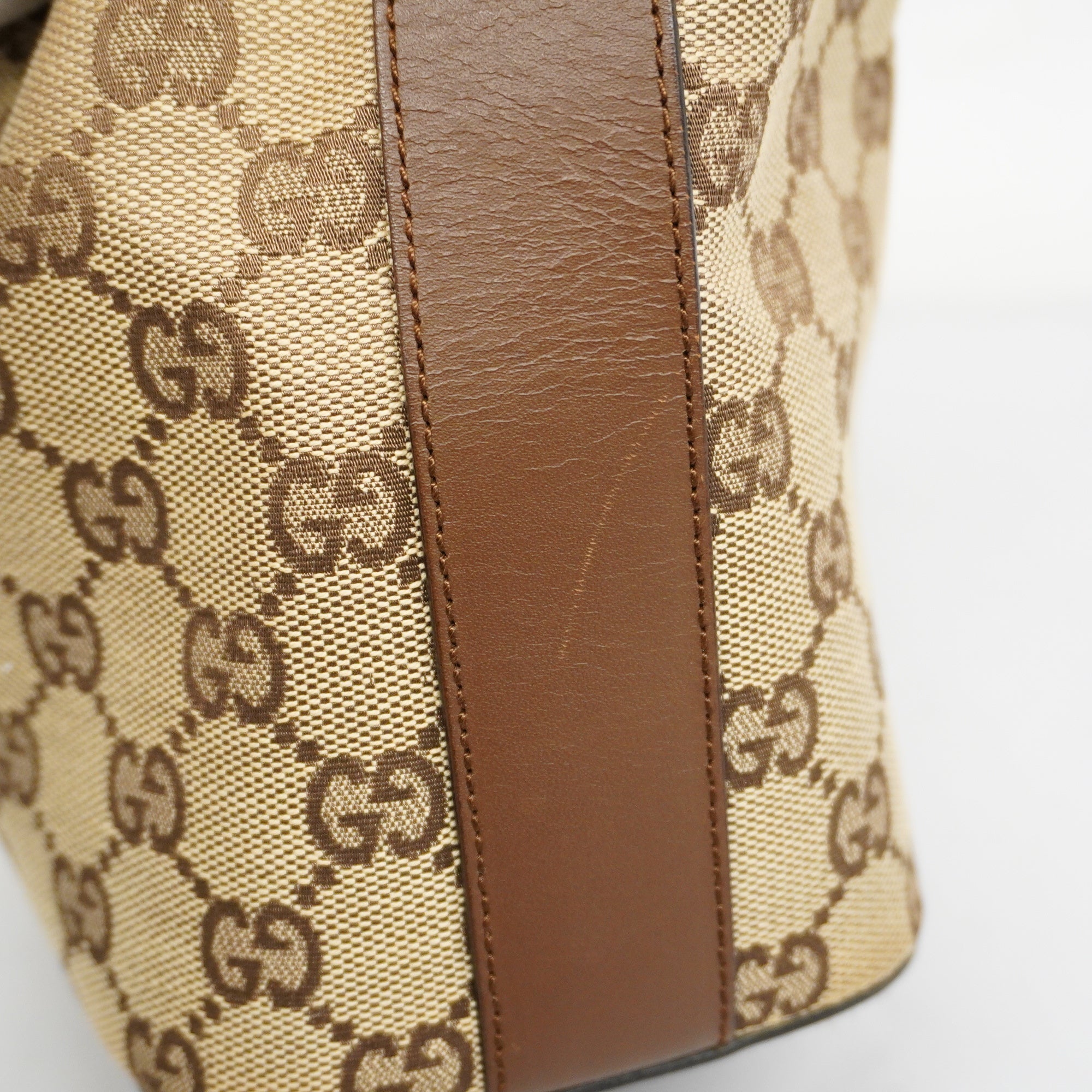 GUCCI  Shoulder Bag 001 3814 GG Canvas,Leather Shoulder Bag Beige,Brown