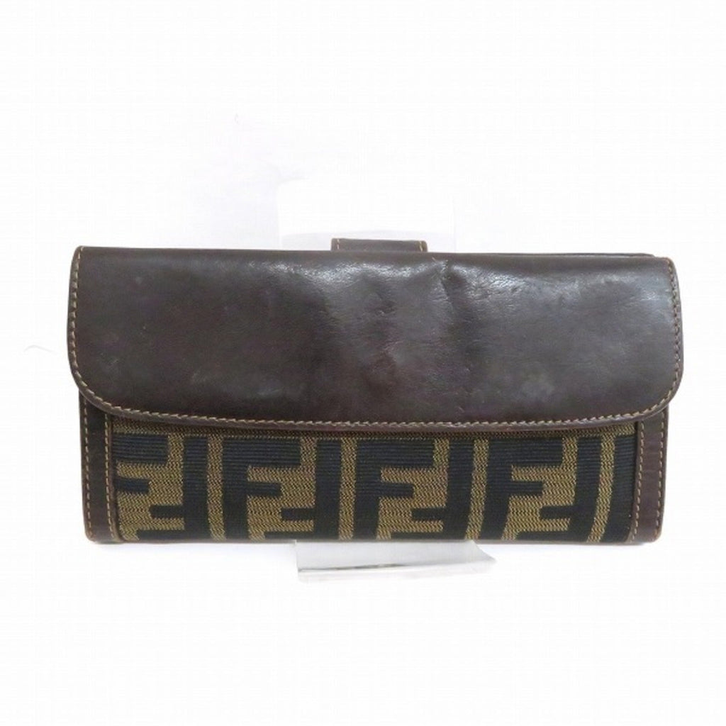 Fendi Zucca long wallet 2 fold unisex
