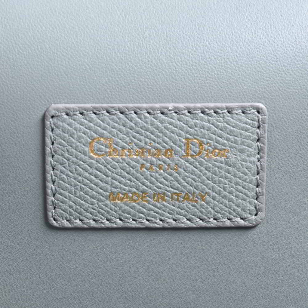 CHRISTIAN DIOR Leather Montaigne 30 Saint Honore Medium Handbag Gray Ladies