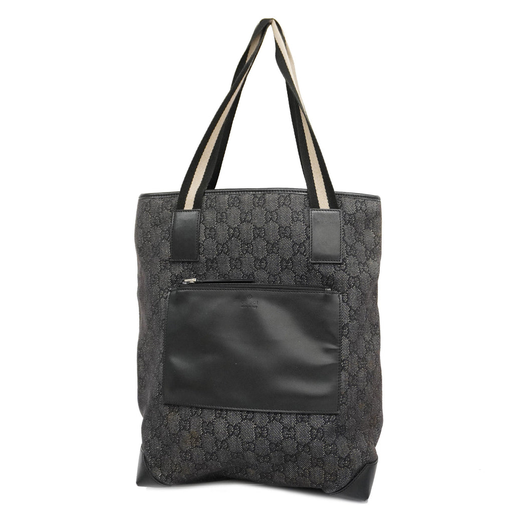 GUCCI  GG Canvas Tote Bag 28892 Women's Tote Bag Black